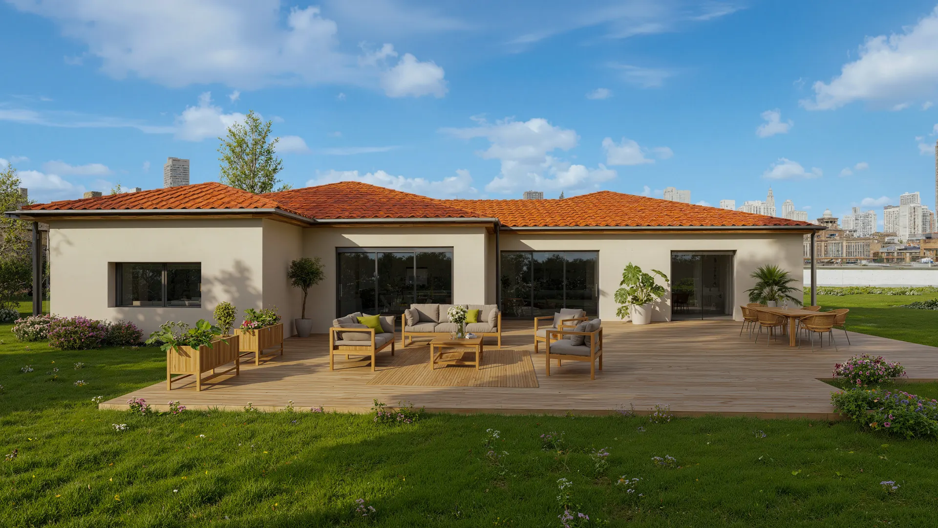 Projet N°04 — terrasse arrière et espace extérieur