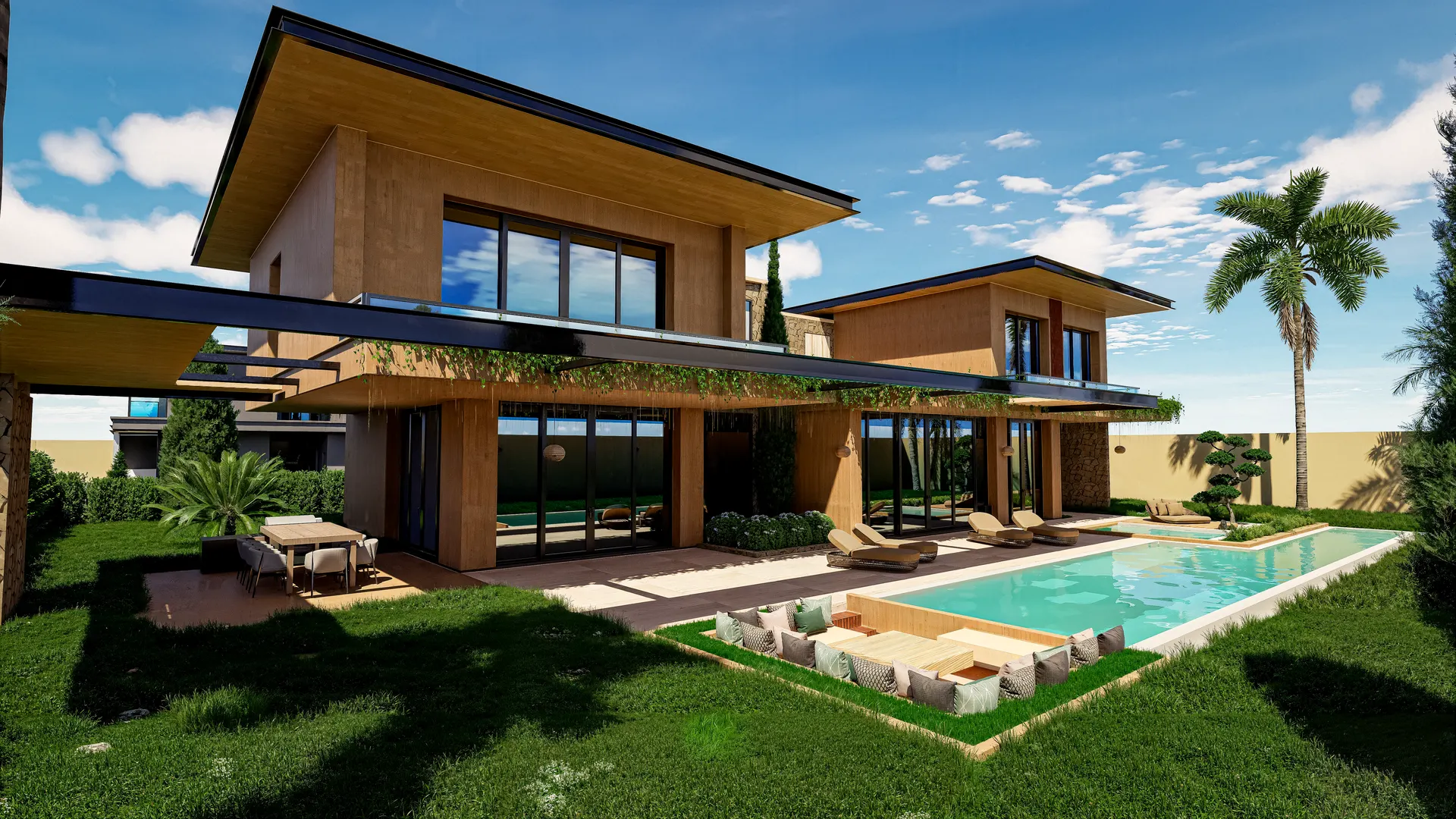 Projet N°02 — villa au sein d'un lotissement, piscine et jardin, Marrakech